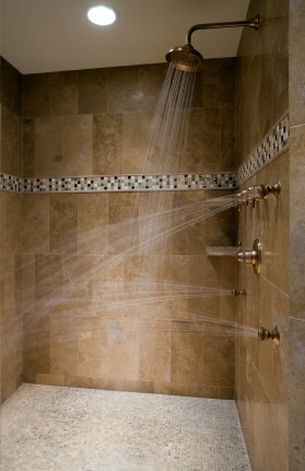 Shower plumbing by Great Provider Plumbing Company Inc